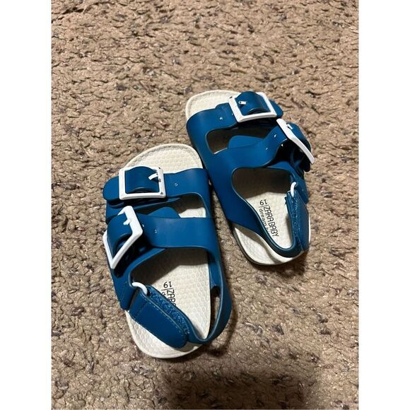 Zara Baby Dream Big Blue Sandals Baby Size 19 - Picture 8 of 10